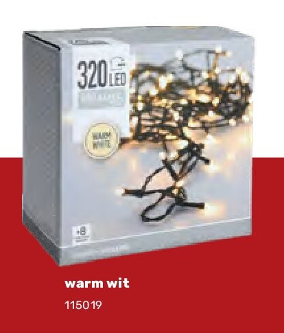 Verlichting met 320 LED warm wit