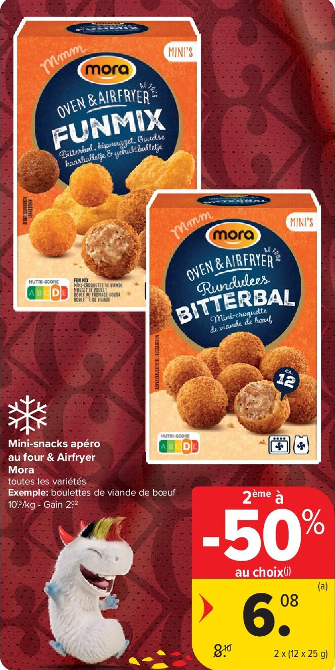 Mini-snacks apéro au four & Airfryer Mora 2 x (12 x 25 g)