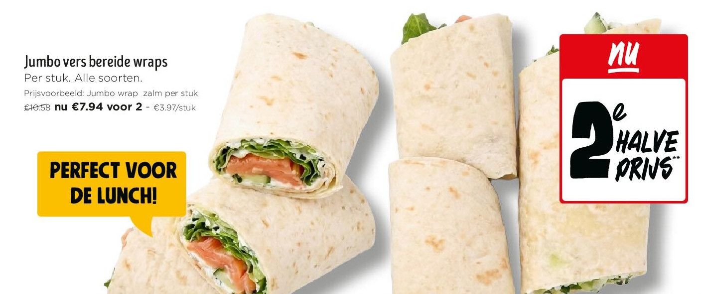 Jumbo vers bereide wraps