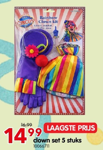 clown set 5 stuks