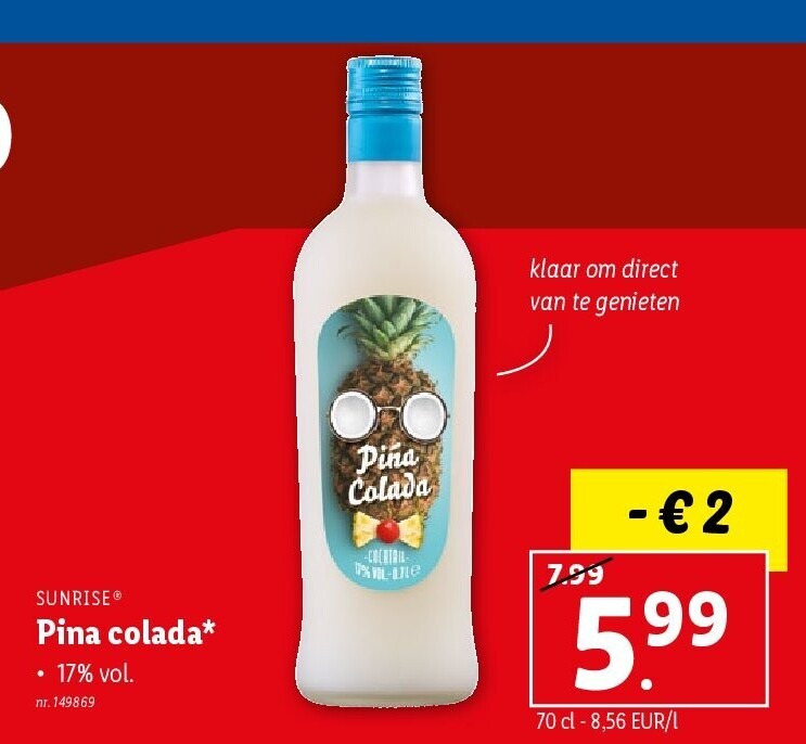 Pina colada*