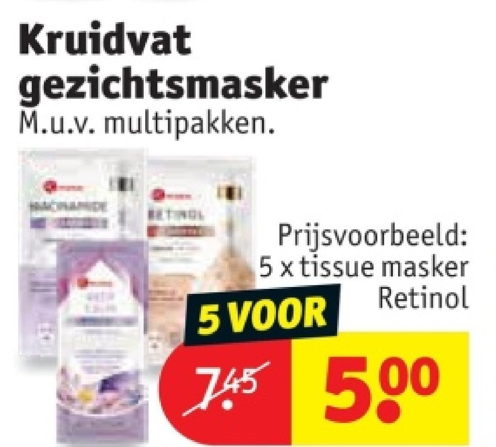 Kruidvat gezichtsmasker