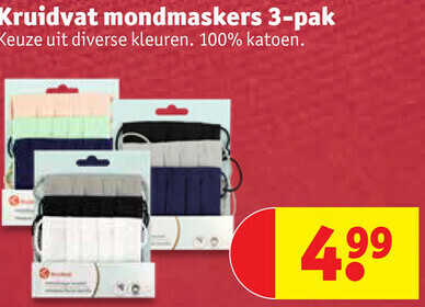 Kruidvat mondmaskers 3-pak