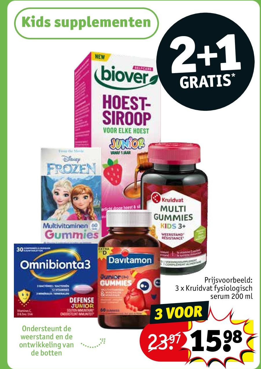 3 x Kruidvat fysiologisch serum 200 ml