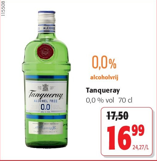 Tanqueray 0,0 % vol 70 cl