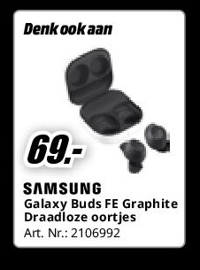 Samsung Galaxy Buds FE Graphite Draadloze oortjes