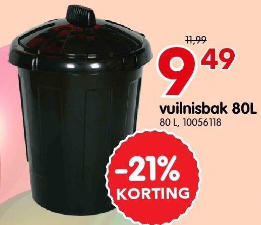 vuilnisbak 80L