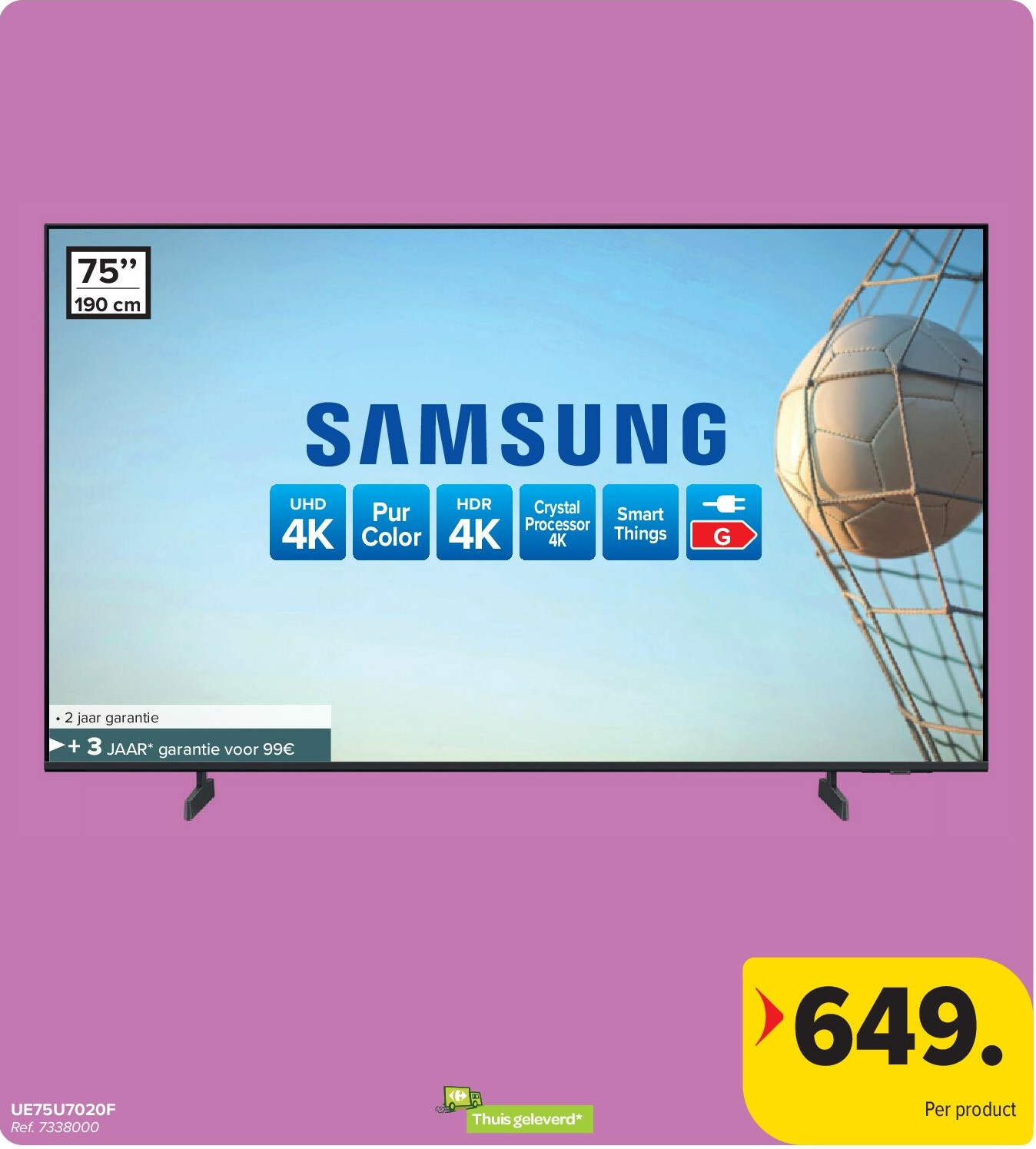 SAMSUNG UE75U7020F 4K TV