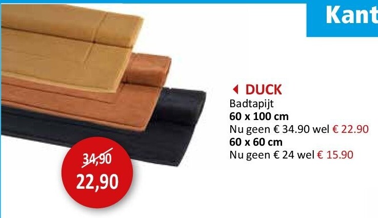 DUCK Badtapijt 60 x 100 cm