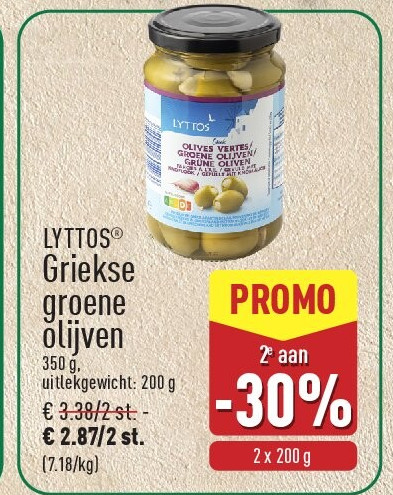 Griekse groene olijven