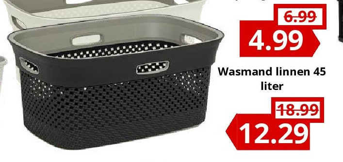 Wasmand linnen 45 liter