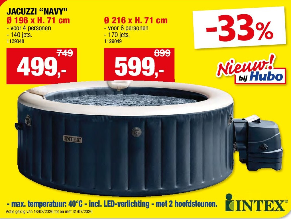 JACUZZI “NAVY” Ø 196 x H. 71 cm