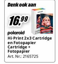 Hi·Print 2x3 Cartridge en Fotopapier Cartridge + Fotopapier