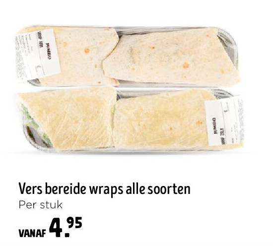 Vers bereide wraps alle soorten