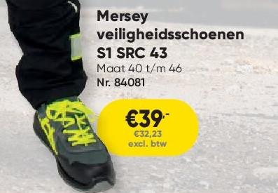 Mersey veiligheidsschoenen S1 SRC 43