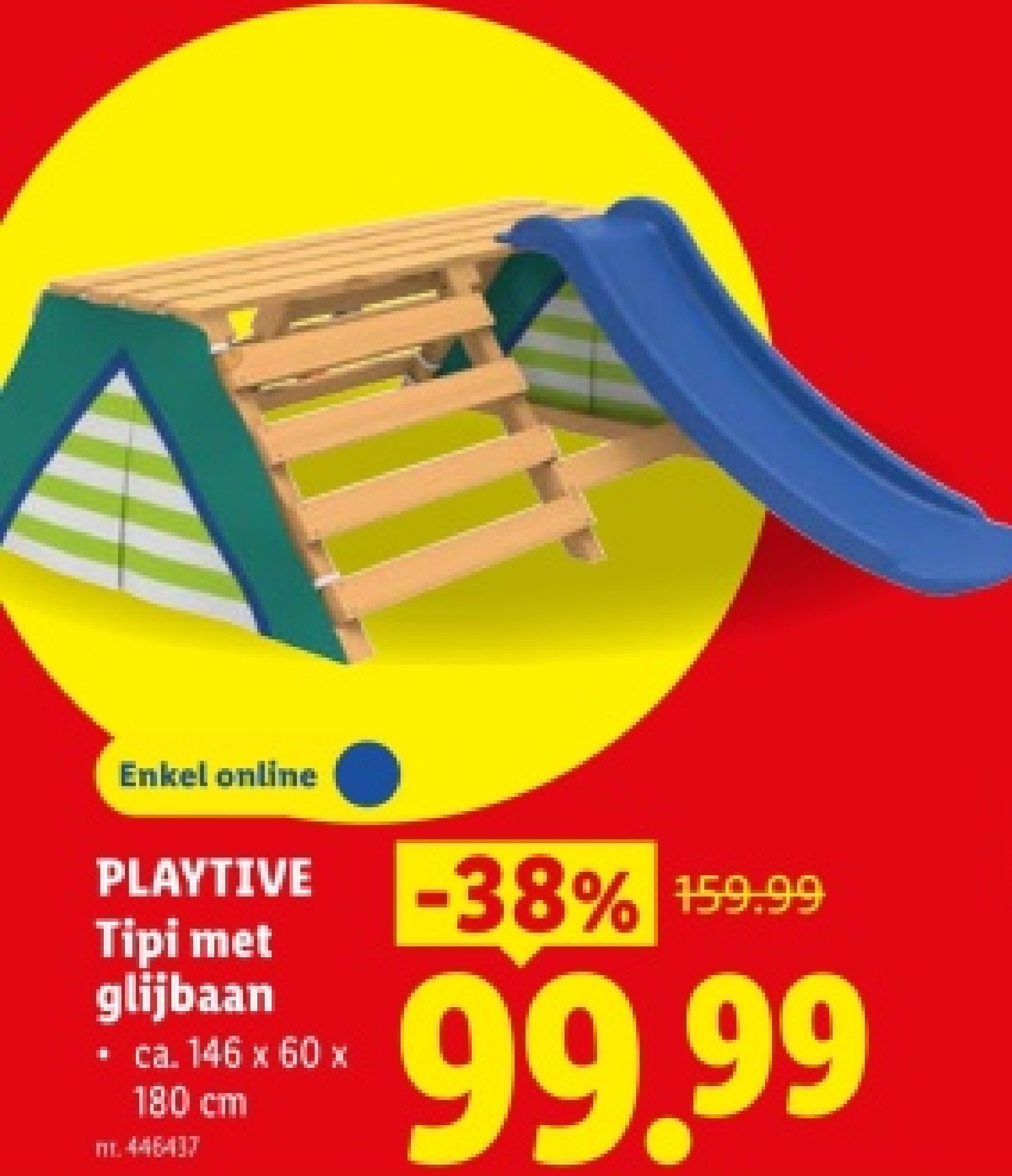 Tipi met glijbaan