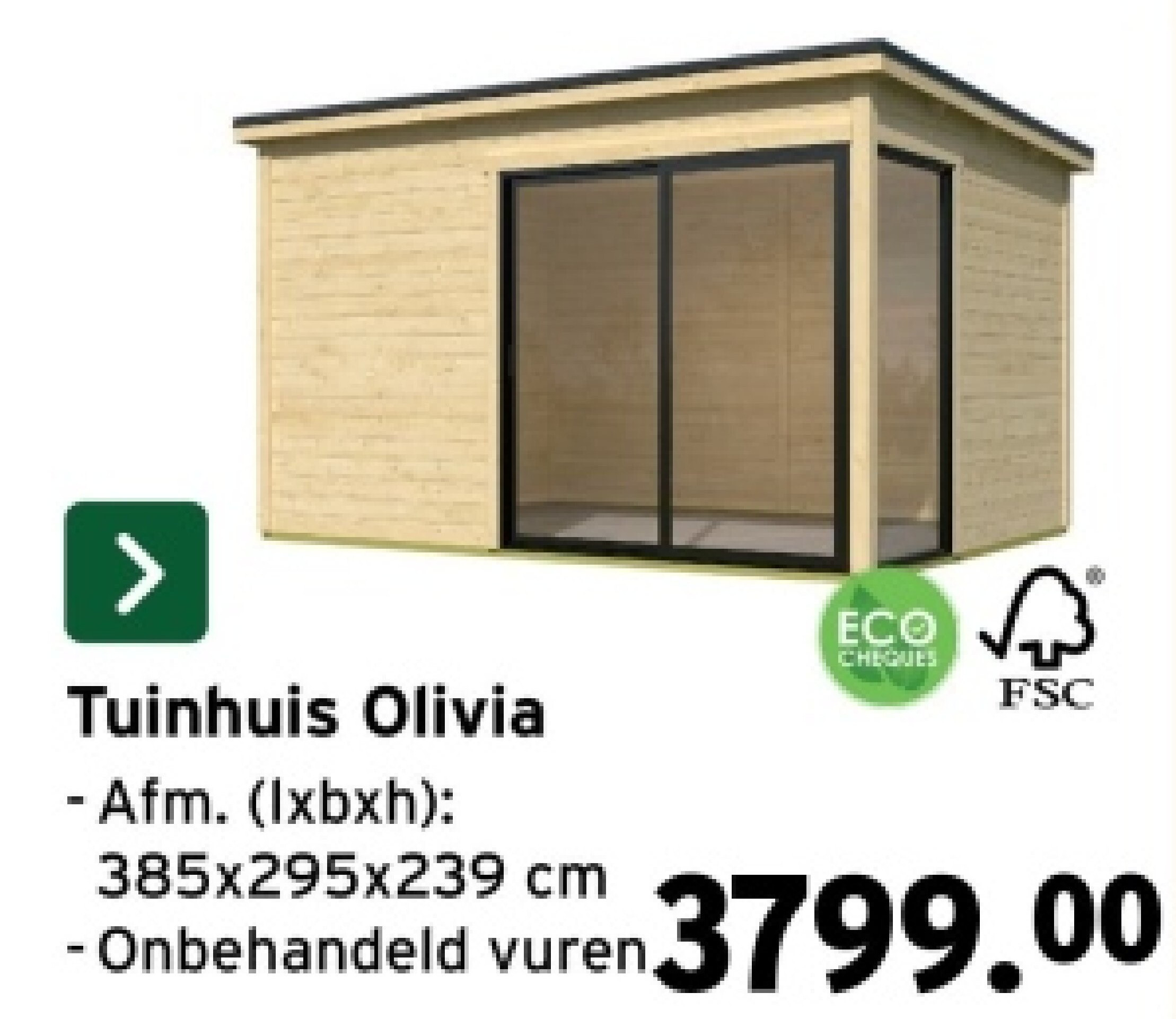 Tuinhuis Olivia