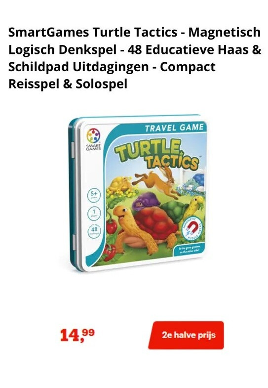 SmartGames Turtle Tactics - Magnetisch Logisch Denkspel