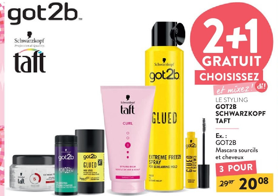 GOT2B Mascara sourcils et cheveux