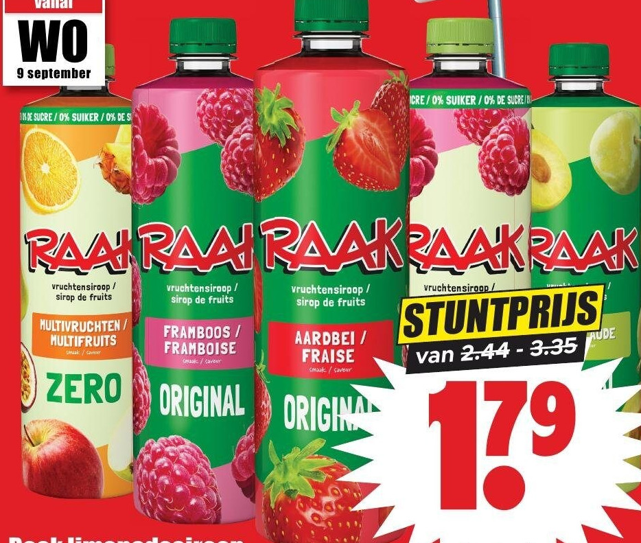 Raak limonadesiroop 750 ml
