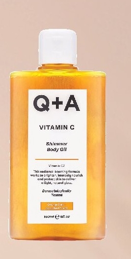 Q+A Vitamin C Shimmer Body Oil
