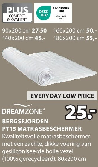 BERGSFJORDEN PT15 MATRASBESCHERMER