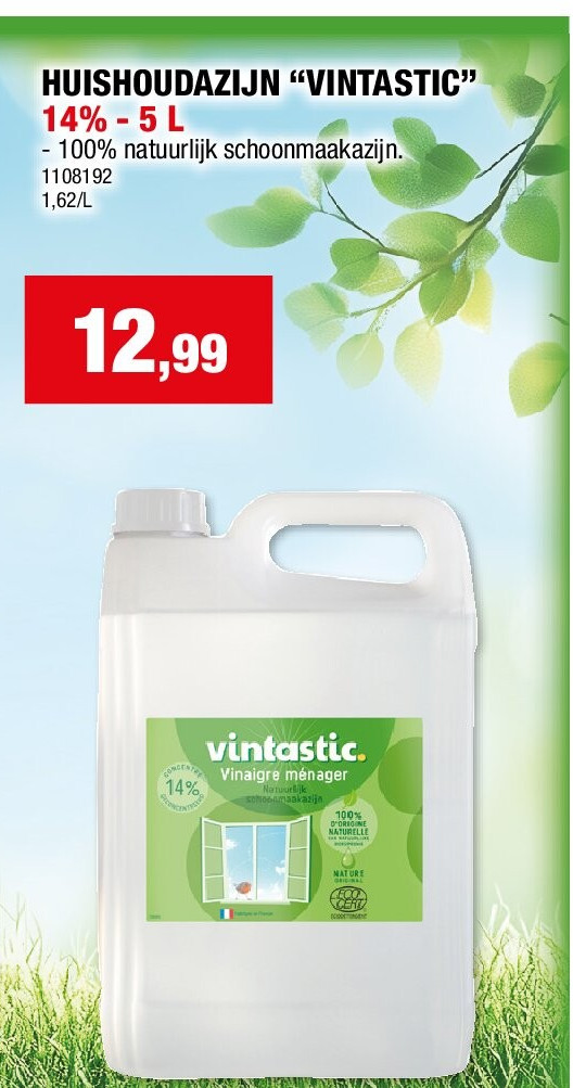 HUISHOUDAZIJN “VINTASTIC” 14% - 5 L
