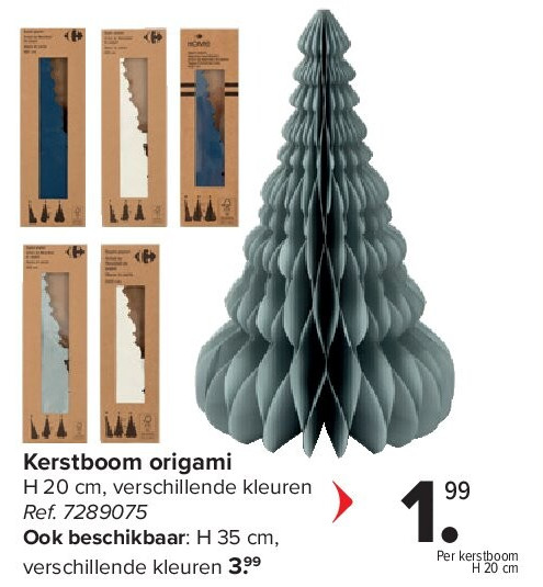 Kerstboom origami