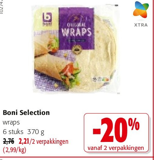 Boni Selection wraps 6 stuks 370 g