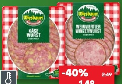 WIESBAUER Österreichische Wurstspezialitäten, 80-g-Packung