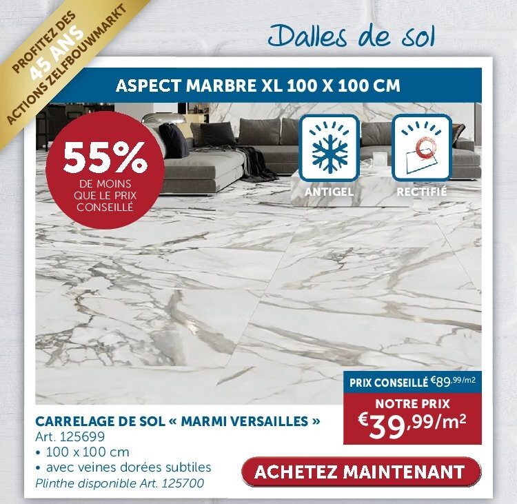CARRELAGE DE SOL « MARMI VERSAILLES »