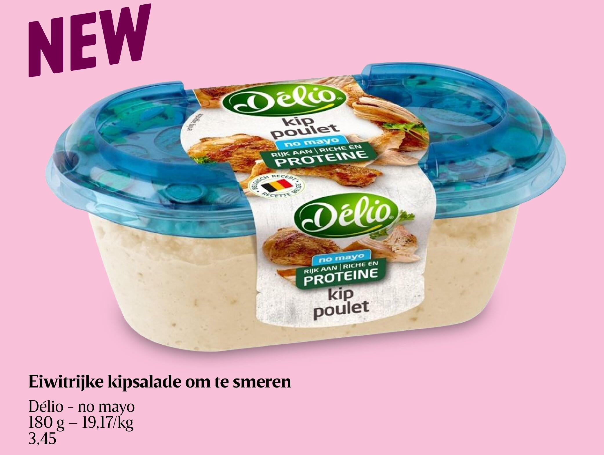 Eiwitrijke kipsalade om te smeren