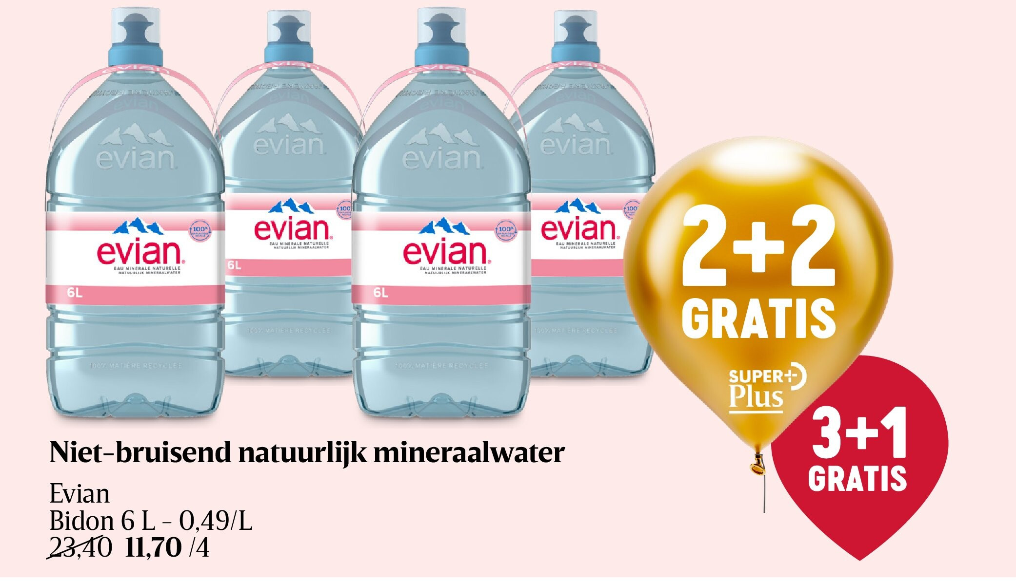 Niet-bruisend natuurlijk mineraalwater