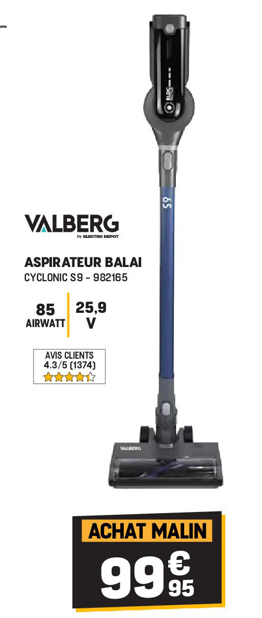 ASPIRATEUR BALAI CYCLONIC S9
