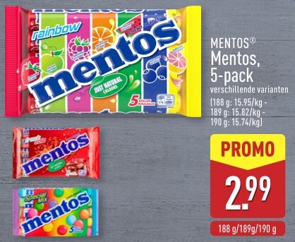 Mentos, 5-pack