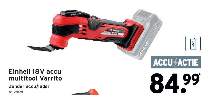 Einhell 18V accu multitool Varrito