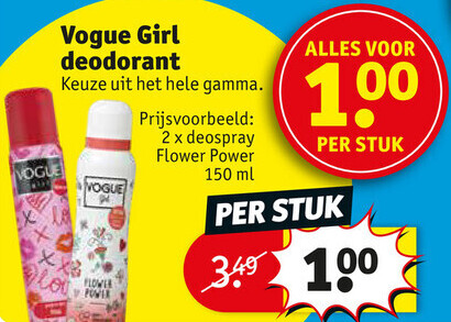 Vogue Girl deodorant