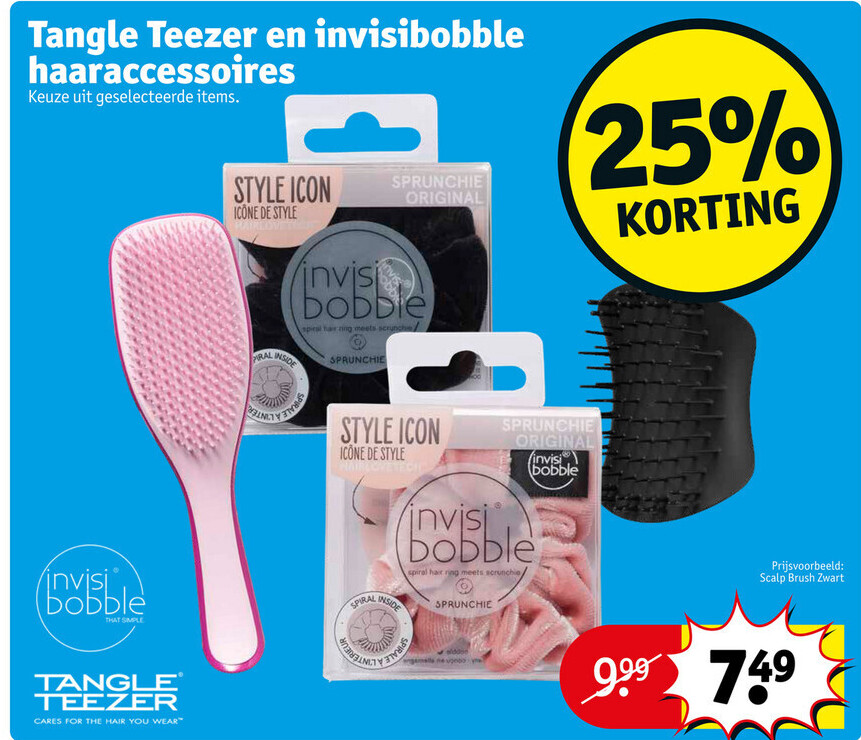Tangle Teezer en invisibobble haaraccessoires
