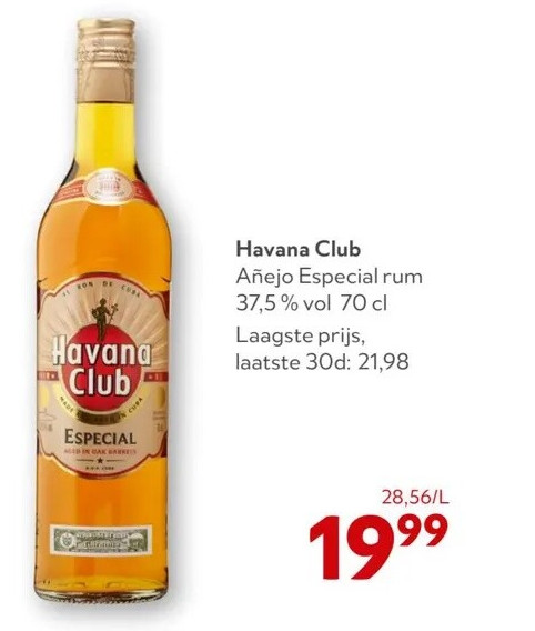 Havana Club Añejo Especial rum 37,5% vol 70 cl