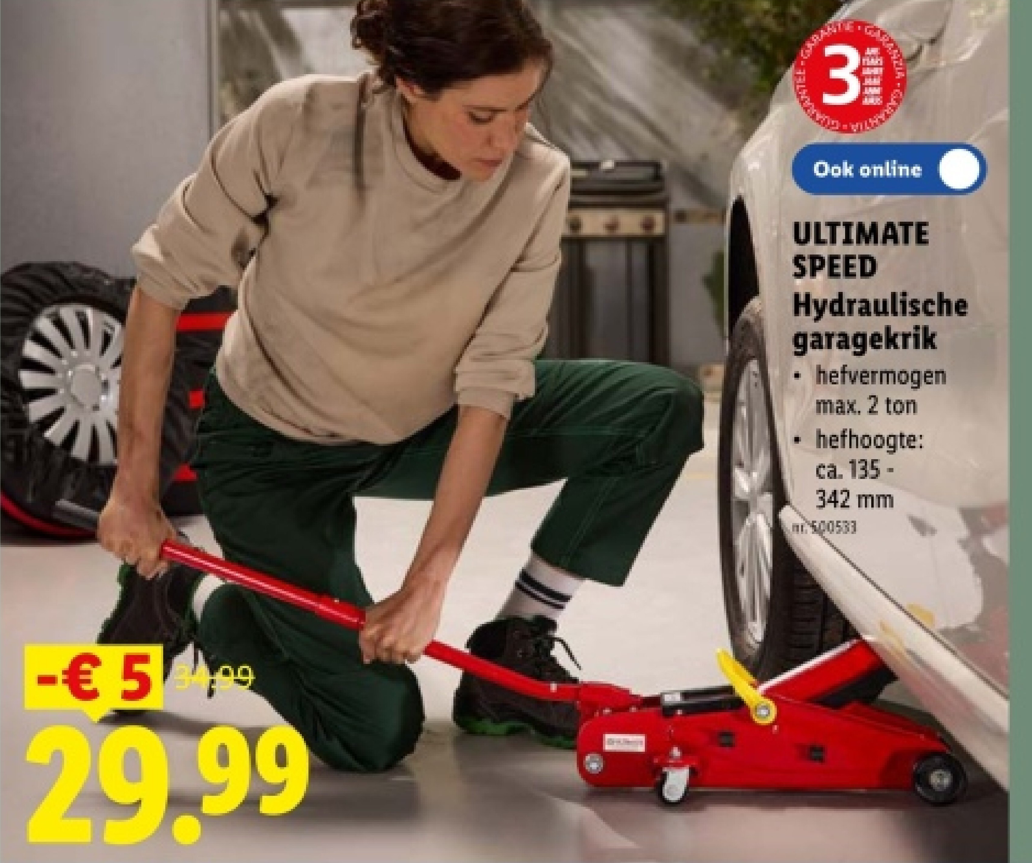 Hydraulische garagekrik