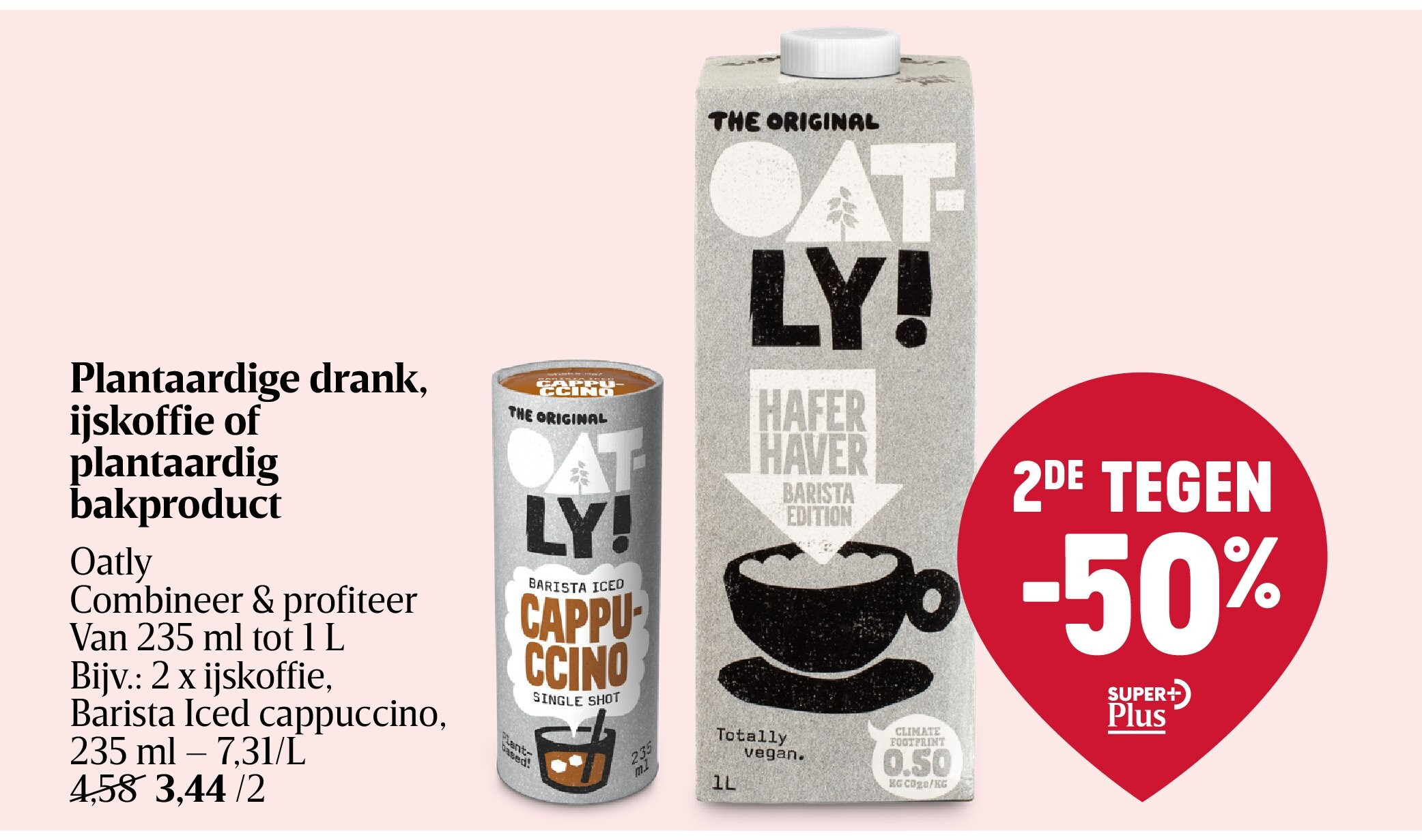 Plantaardige drank, ijskoffie of plantaardig bakproduct