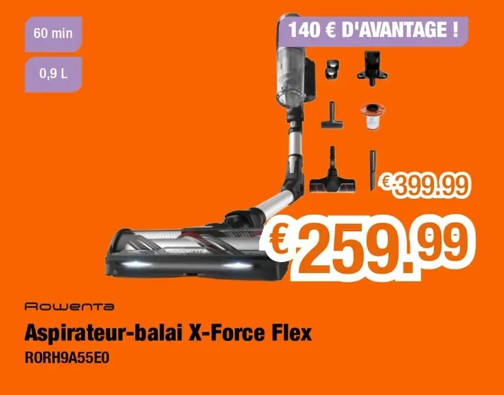 Aspirateur-balai X-Force Flex RORH9A55E0