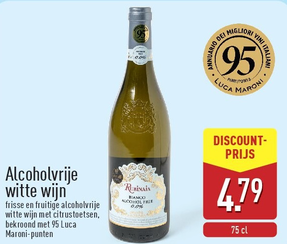 Alcoholvrije witte wijn