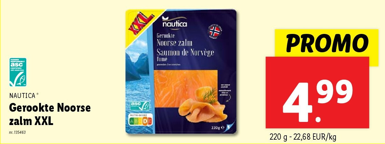 Gerookte Noorse zalm XXL