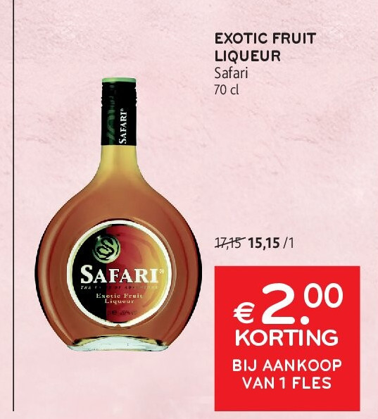 Safari Exotic Fruit Liqueur 70 cl