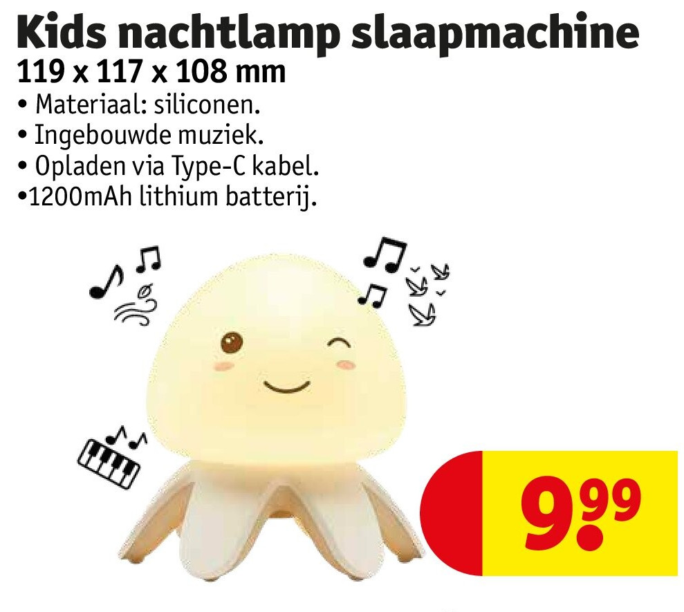 Kids nachtlamp slaapmachine
