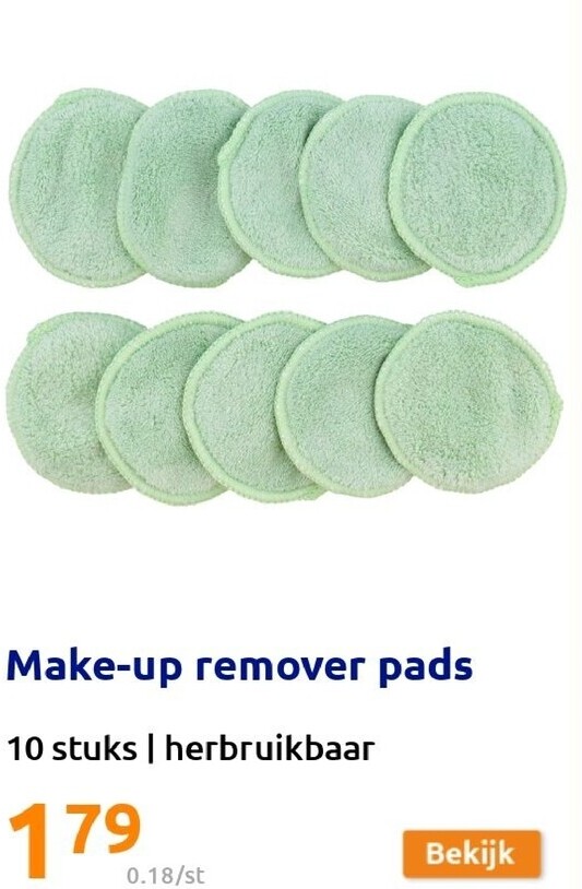 Make-up remover pads