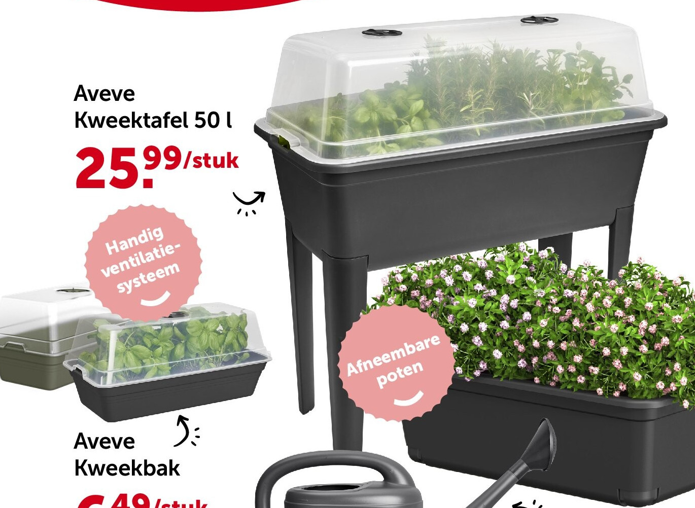 Aveve Kweektafel 50 l