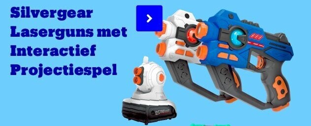 Silvergear Laserguns met Interactief Projectiespel