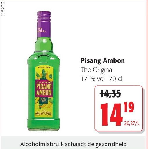 Pisang Ambon The Original 17 % vol 70 cl